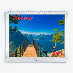 Hot NORWAYintheUSA 2024 Scenic Norway Calendar