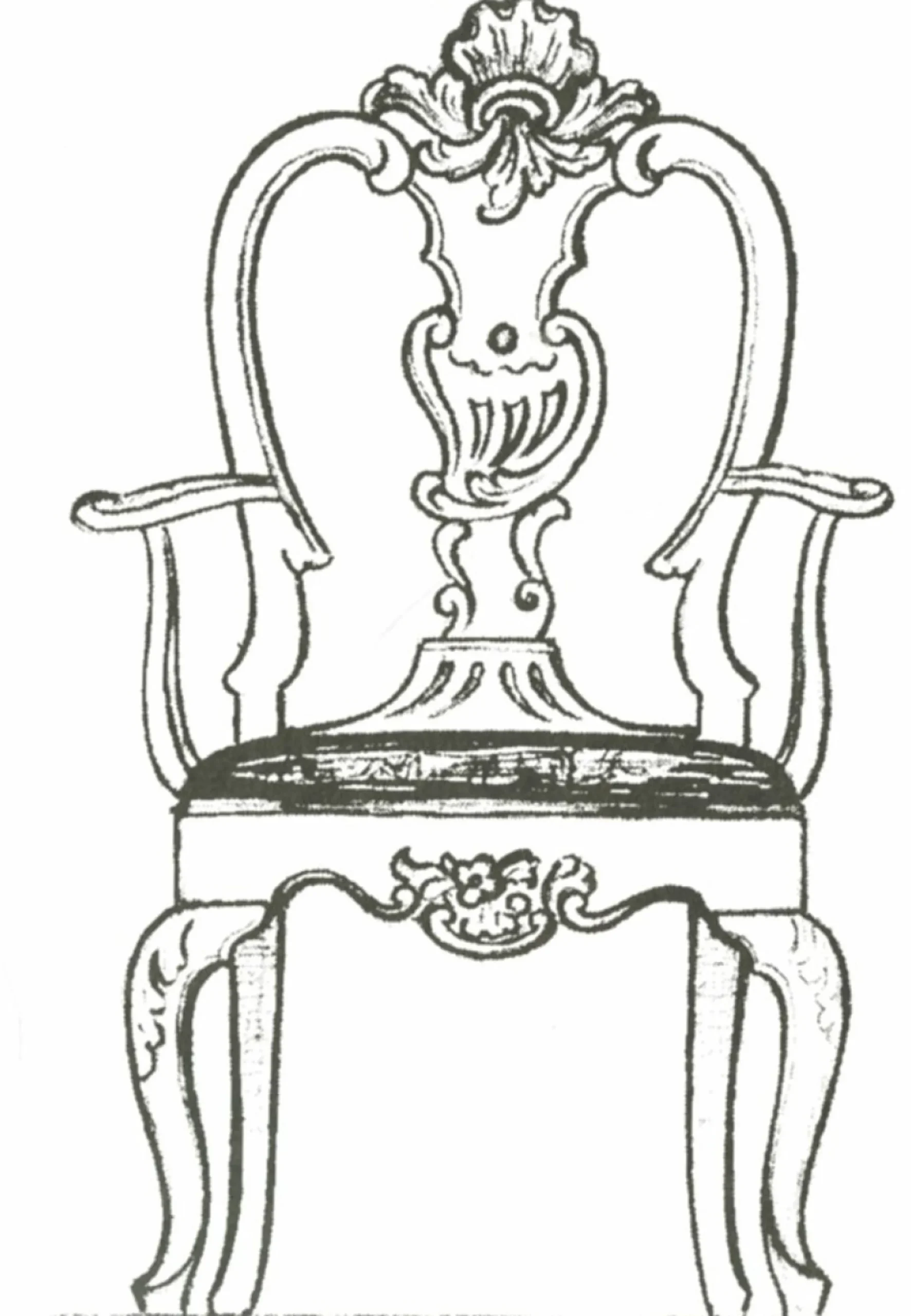 Cheap Vesterheim Amrud Acanthus Carving Pattern #70- Rokokostol (Rococo Chair)