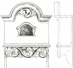 Clearance Vesterheim Amrud Acanthus Carving Pattern #29- Bostkast (Wall Cabinet)