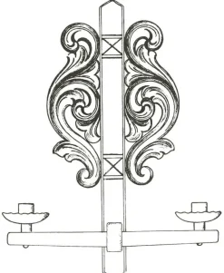Vesterheim Amrud Acanthus Carving Pattern #83- Lampett (Lamp) Shop