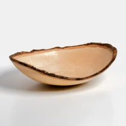 Cheap Philip Holtan Bowl With Natural Bark Edge By