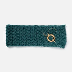 Laura Berlage Cabled Scarf With Pin Crocheted By Sale