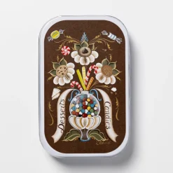 Clearance CoasterStone Candy Tin With Rosemaling Design