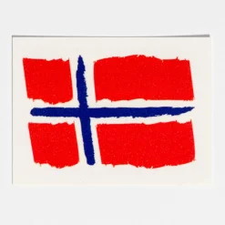 Clearance Tattly Custom Vesterheim Temporary Tattoo - Norwegian Flag