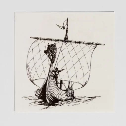 Best Tattly Custom Vesterheim Temporary Tattoo - Nordic Ship