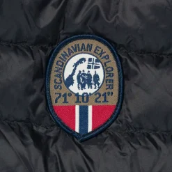 NORWAYintheUSA Down Hooded Unisex Jacket By Scandinavian Explorer Hot