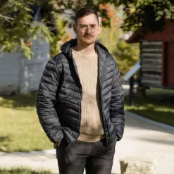 NORWAYintheUSA Down Hooded Unisex Jacket By Scandinavian Explorer Hot