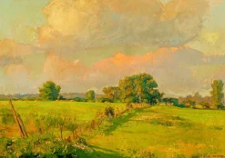 Cheap Prism Path Giclee Print From Vesterheim's Collections - American Farm Scene By Karl Ouren