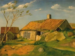 Cheap Prism Path Giclee Print From Vesterheim's Collections - Farm In Norway By Ola Varhaug