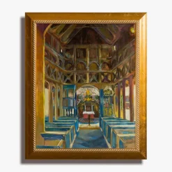 Seven Summers Exhibit Interior Of Lom Stave Church By Arna Rennan Best
