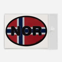 Innovative Ideas Novel Notions Norway Oval Flag Decal Outlet