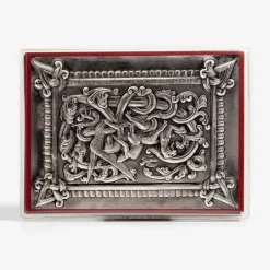 Best Vesterheim Norwegian Silver Box By Henrik Bertram Moller - Collection Card Set