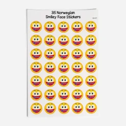 Gift Chalet Norwegian Smiley Face Stickers Store