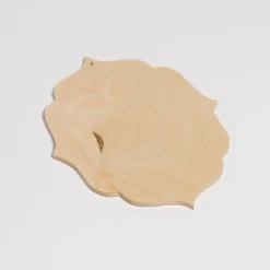 Fashion Peter Olafsen Oval Wooden Ornament With Scalloped Edge