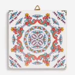 Clearance Gift Chalet Rosemaling On White Trivet
