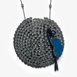 Clearance Sami Dreams Exhibit Round Sterling Silver Lien 14 Series Necklace By Teresa Faris
