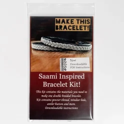 Best Crown Trout Jewelers Saami Inspired Bracelet Kit - Black Leather