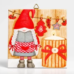 Best Gift Chalet Tomte With Candle Trivet